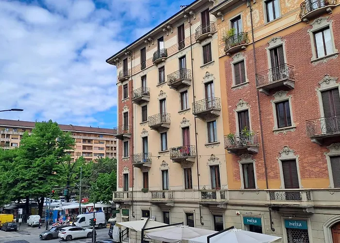 Porta Susa Centro, Balconi, Condizionato, Wifii E Parcheggio דירה טורינו